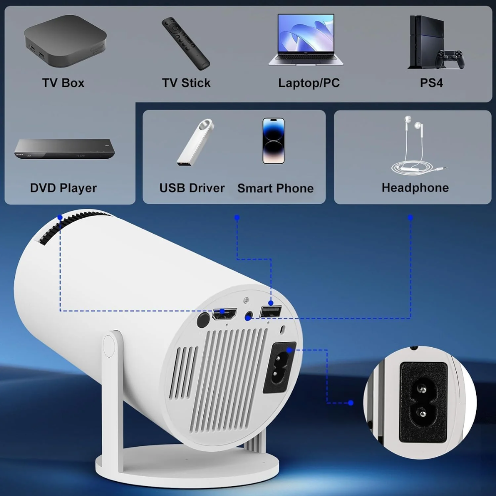 HD Mini Smart LED Projector
