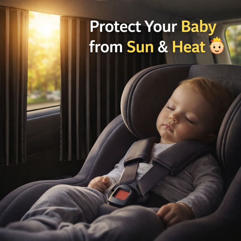 Premium Magnetic Car Sunshade Curtains (4 PCS)