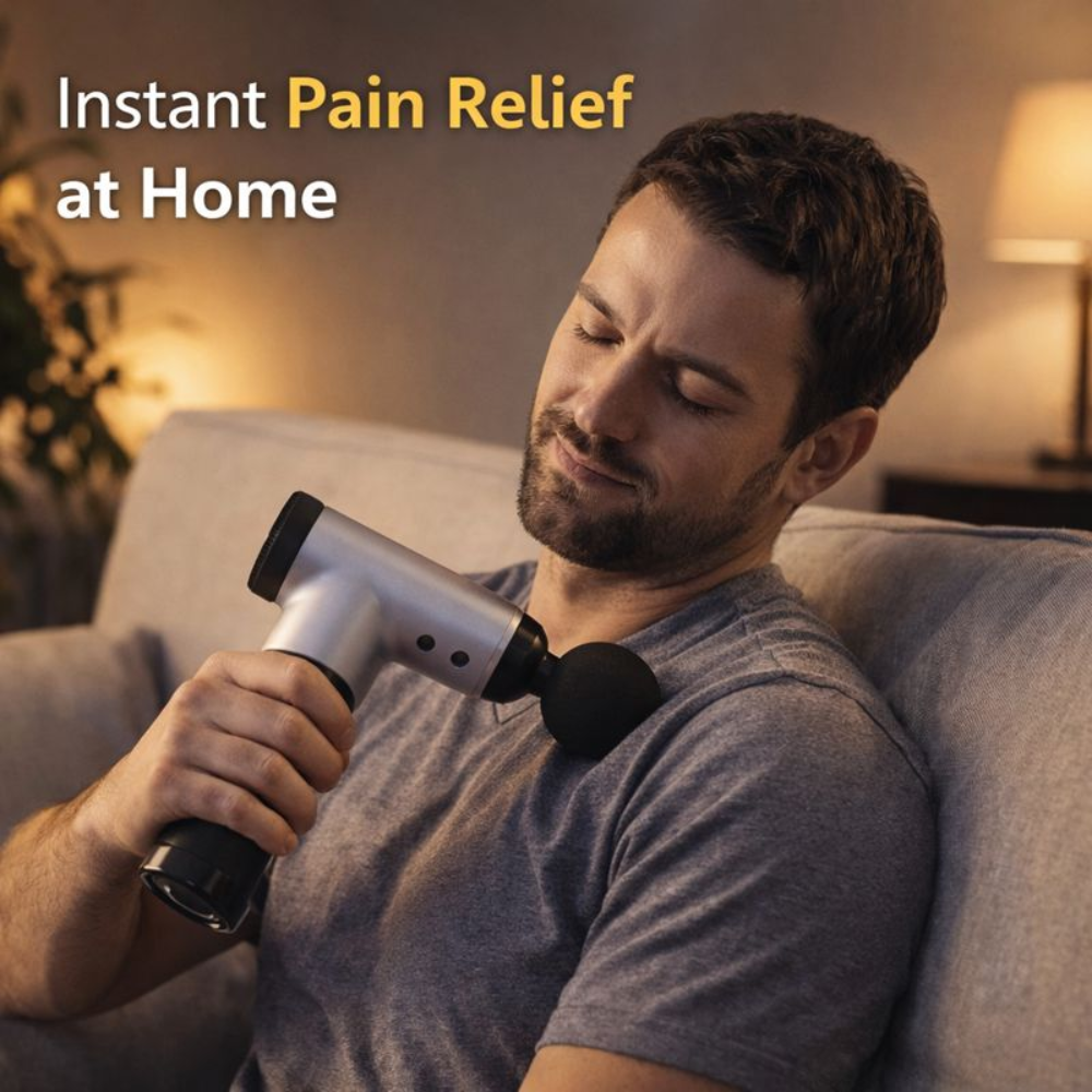 Deep Tissue Massage Gun with 4 Heads