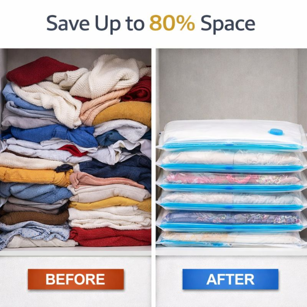 Vacuum Storage Bags Set (5 Pack)